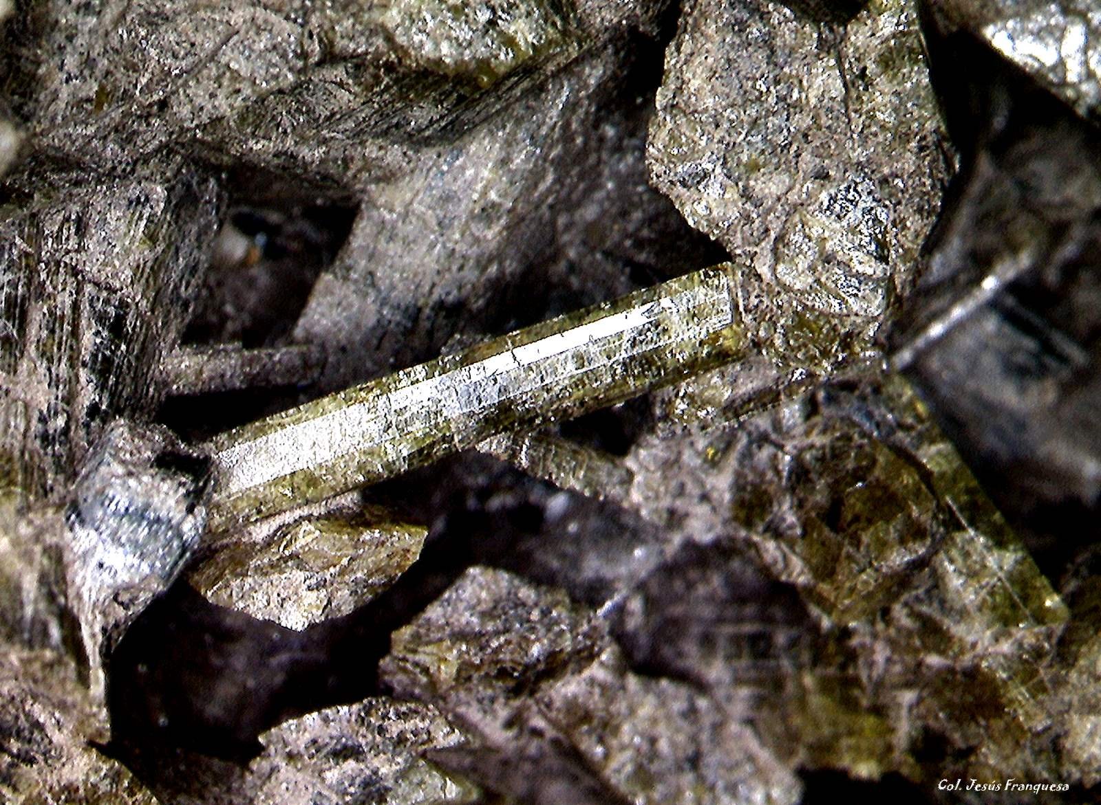 Epidota.
2´859 x 0´731 mm.
(Autor: Jesus Franquesa Baucells)