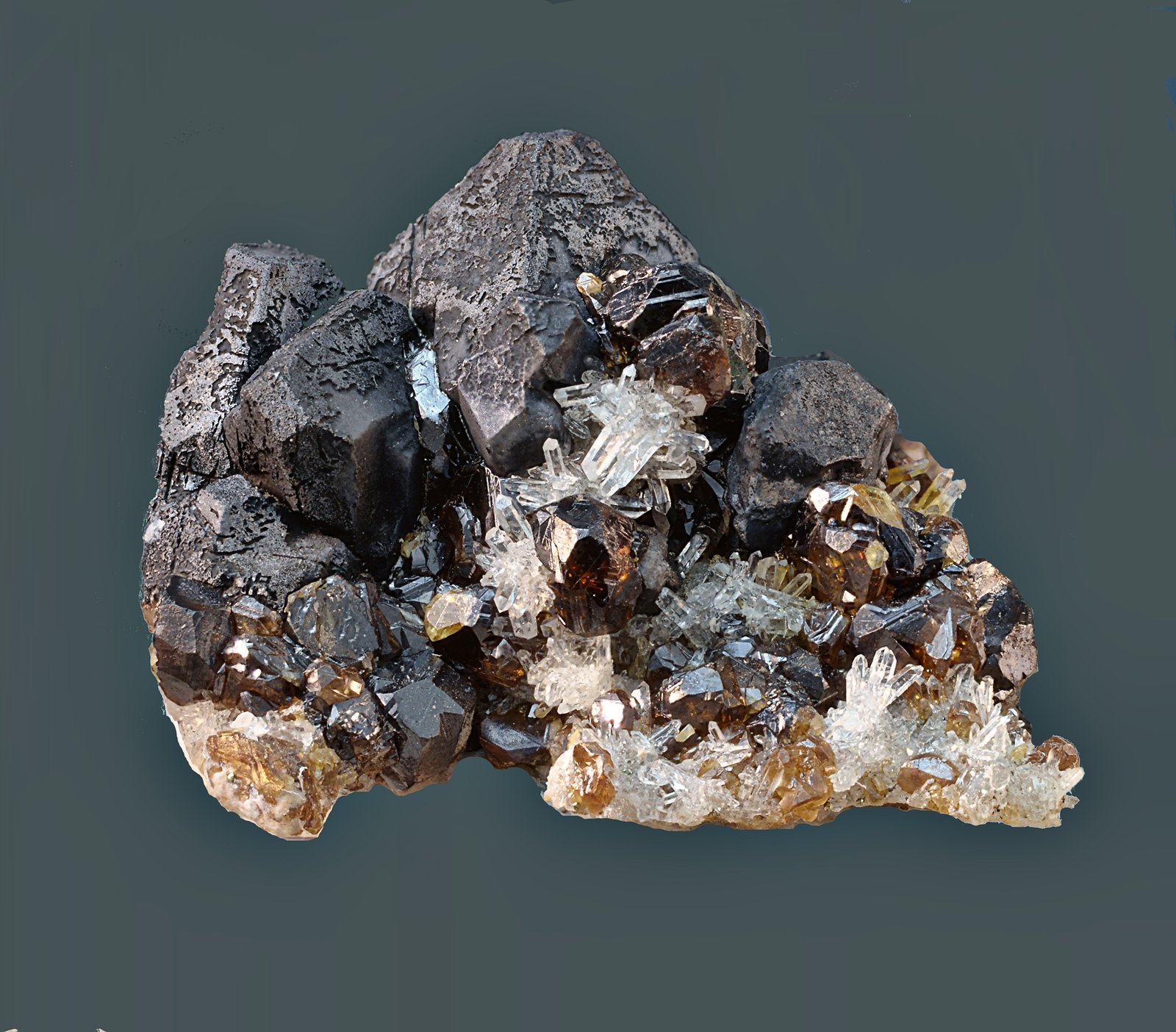 Galena y esfalerita.
15 x 13 mm
(Autor: Antonio Carmona)