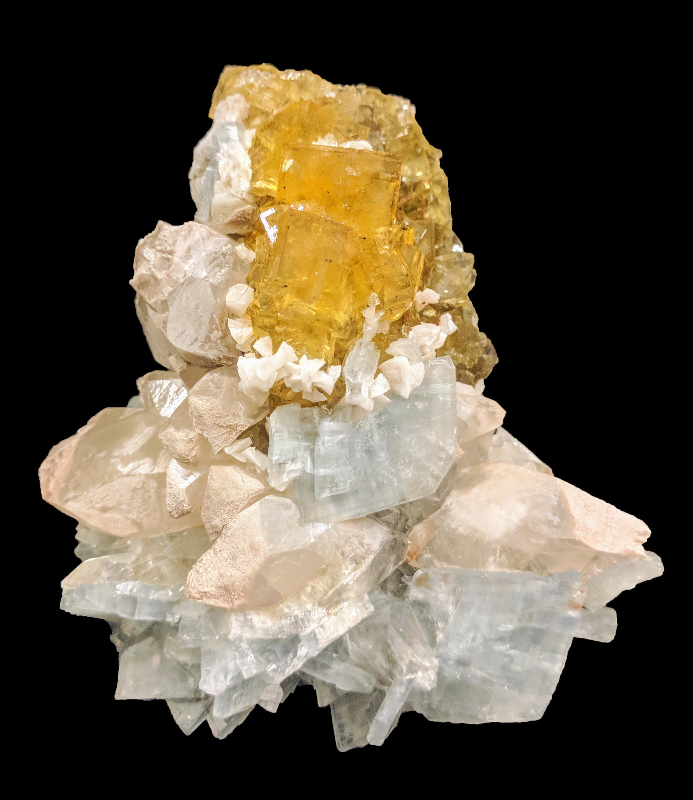 Barita, Fluorita, Calcita, Dolomita
8,7 x 9,1 cm.
(Autor: carles)