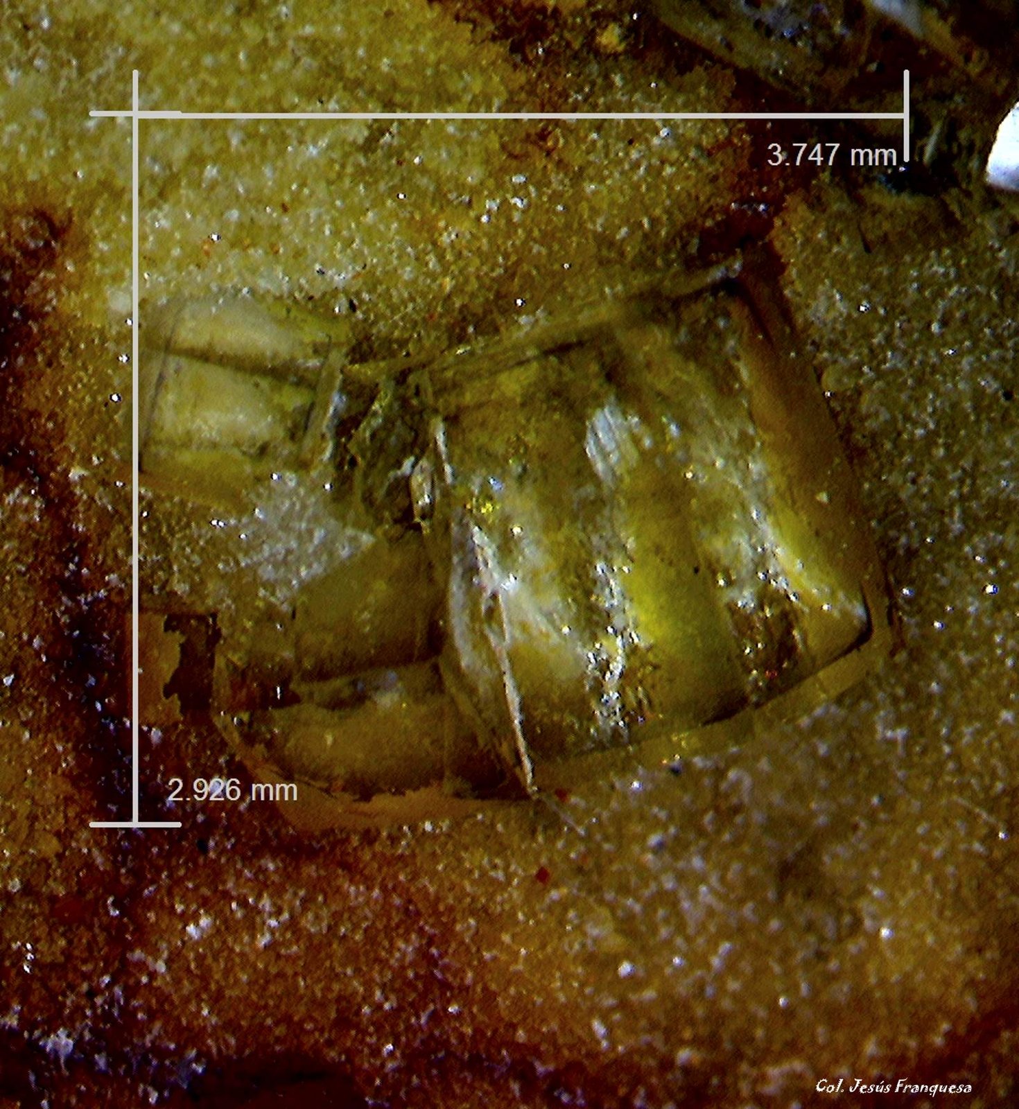 Fluorita.
3´747 x 2´926 mm.
(Autor: Jesus Franquesa Baucells)