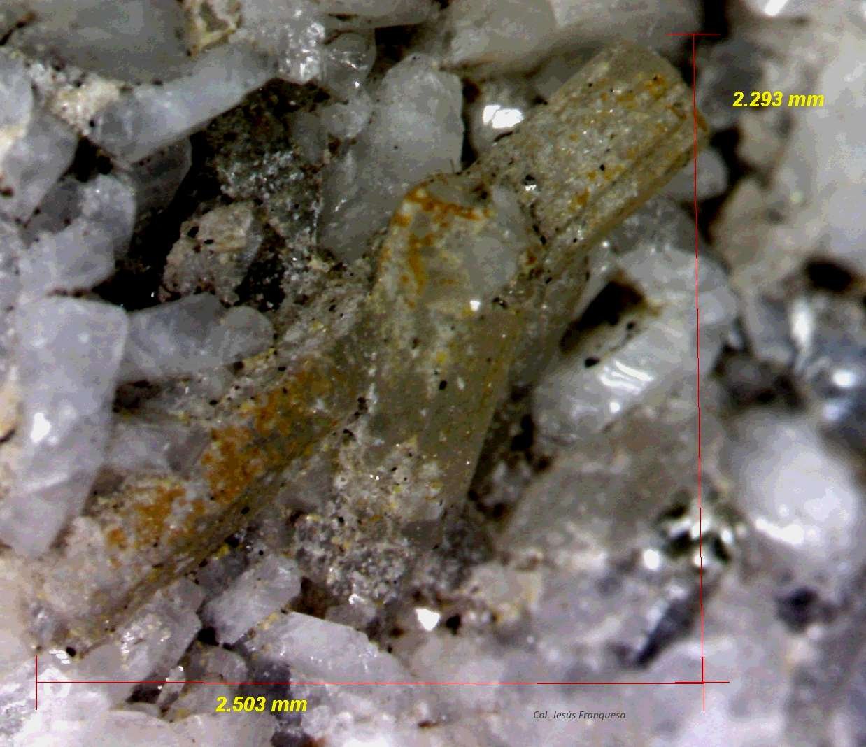 Fluorapatito
2´503 x 2´293 mm.
(Autor: Jesus Franquesa Baucells)
