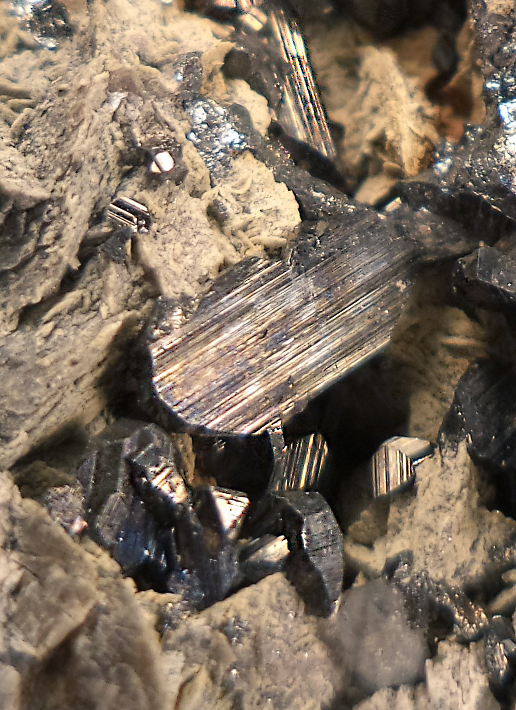 Freieslebenita, Siderita
Cristal mayor, 8mm
(Autor: Raul Vancouver)