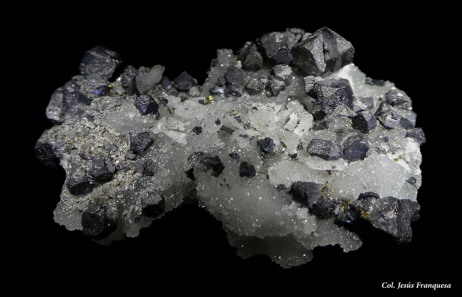 Galena y Cuarzo.
60x40 mm.
(Autor: Jesus Franquesa Baucells)