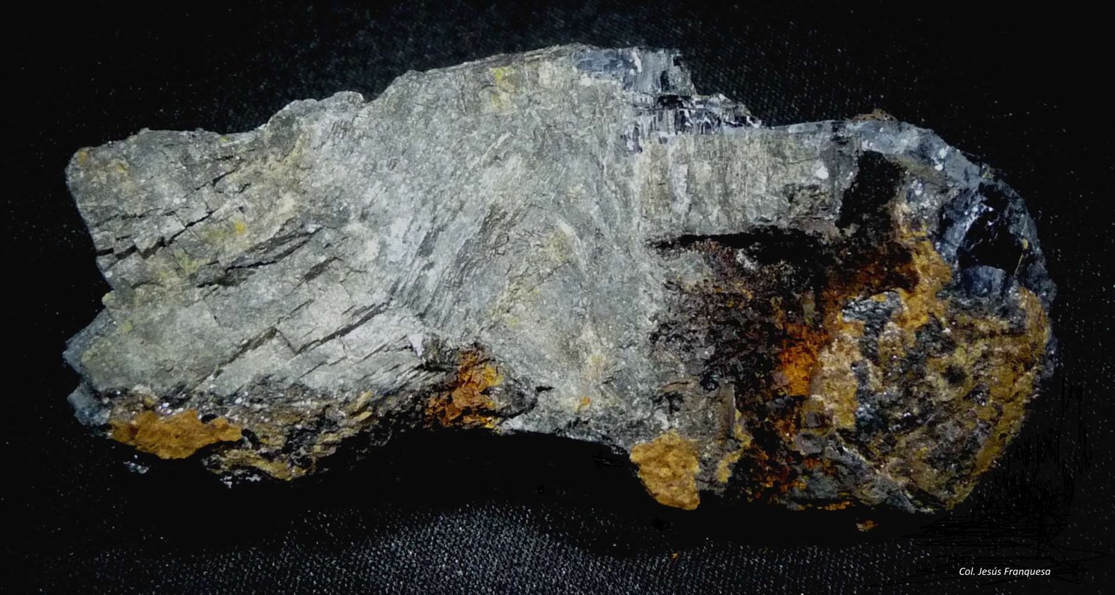 Galena.
70x30 mm.
(Autor: Jesus Franquesa Baucells)