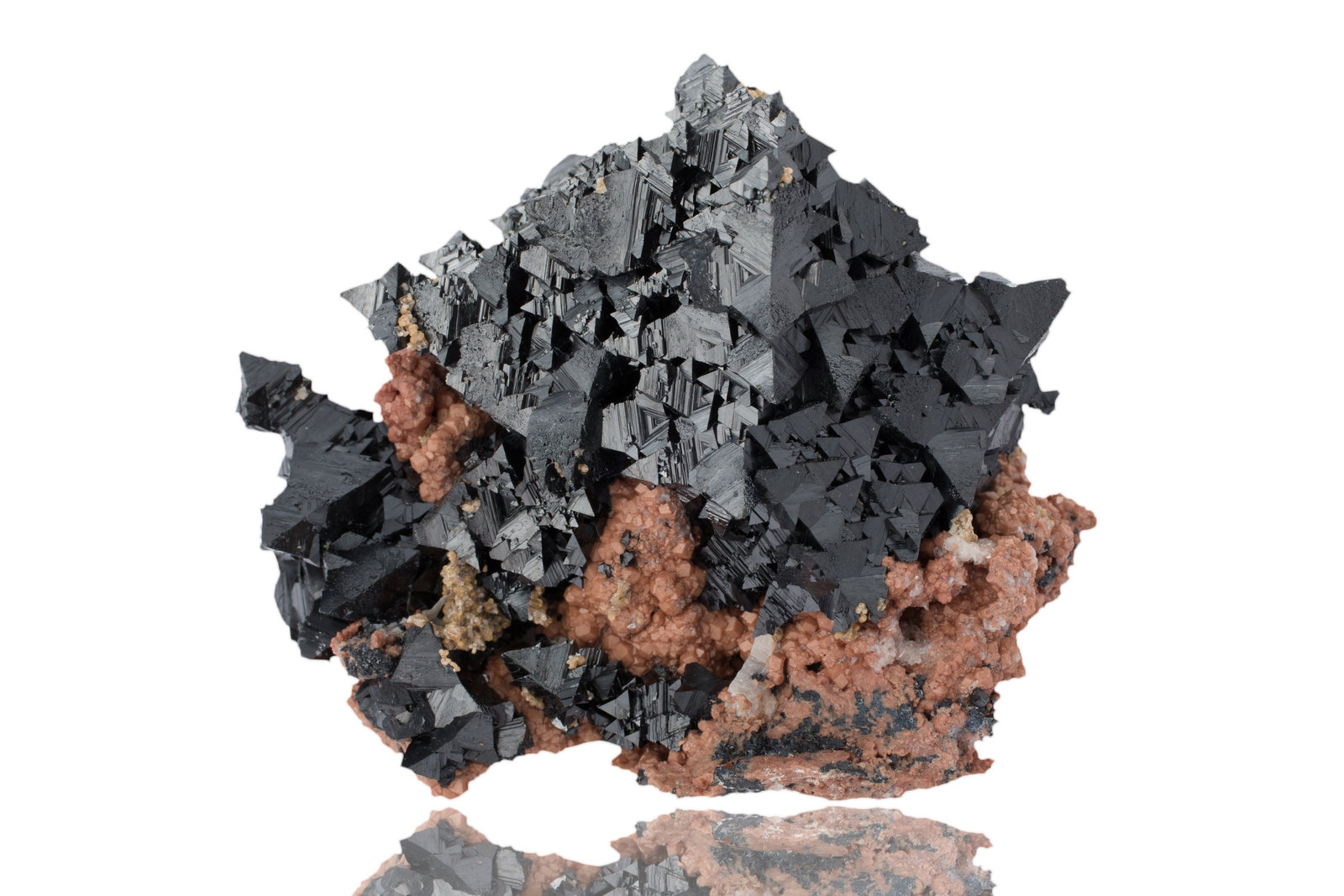 Hausmannita en Andradita
7 x 6.5 x 5.5 cm / Cristal principal: 1 cm
(Autor: Museo MIM)