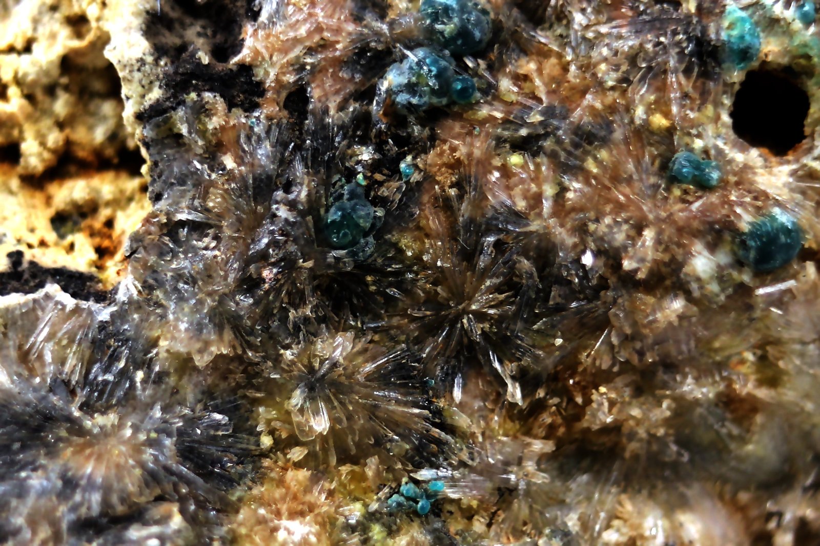 Hemimorfita, Rosasita
32 x 26 x 23 mm.
(Autor: José Luis Zamora)