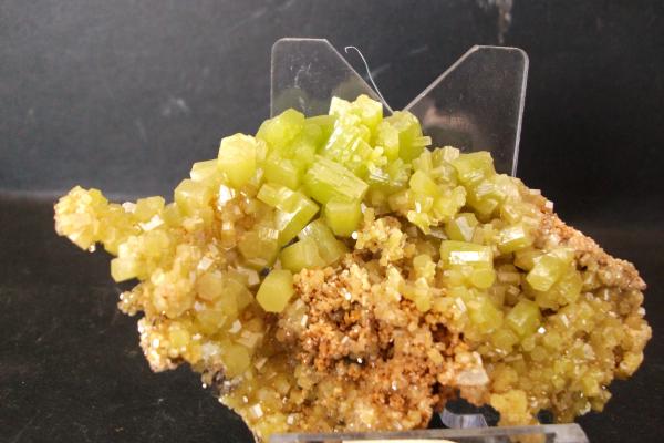 Piromorfita
Pieza 8x6 cm.; cristales 1 cm.
(Autor: Nieves)