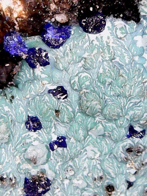 Malaquita con azurita
1 cm
(Autor: Obsi)
