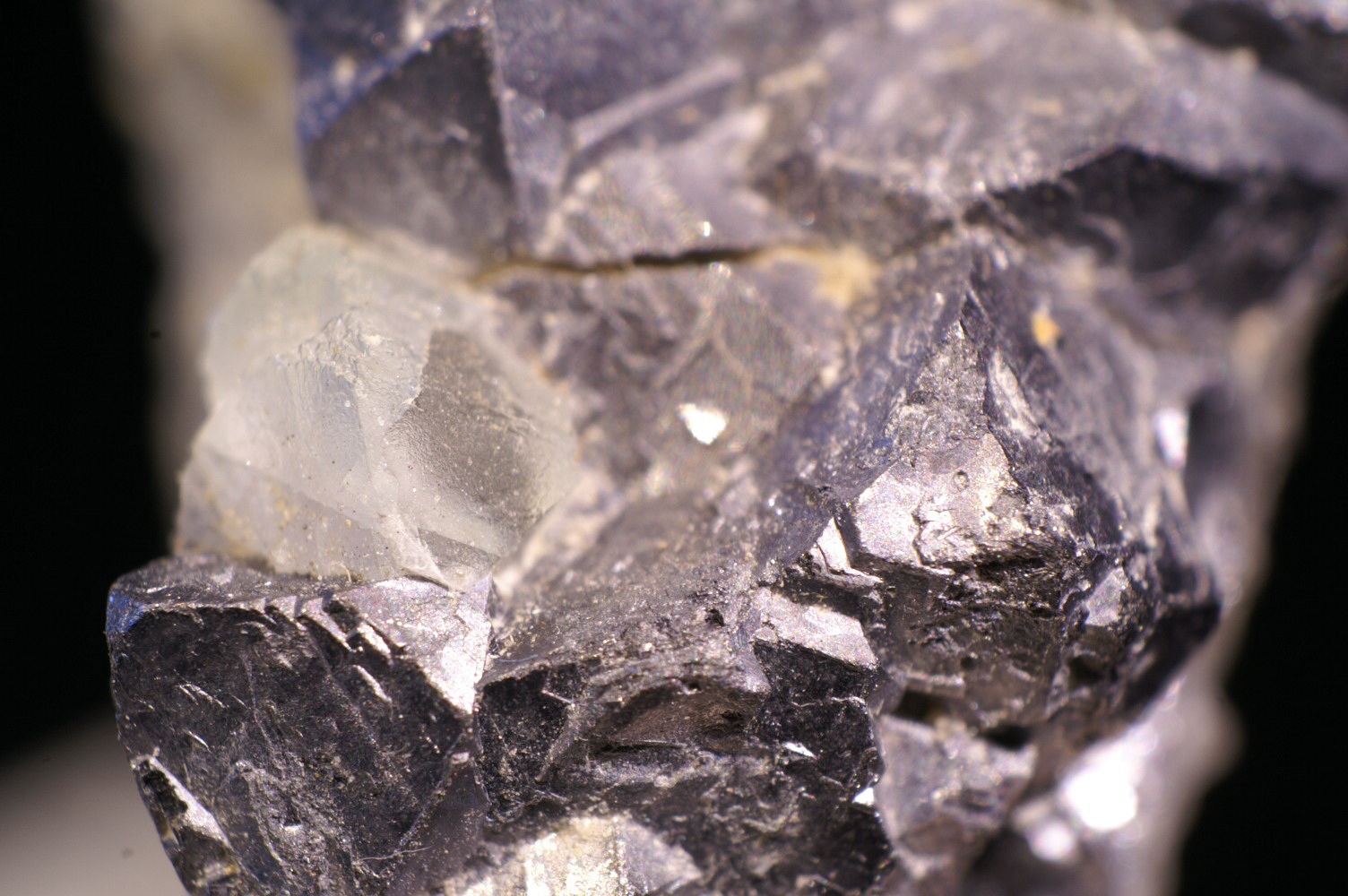 Galena y fluorita
1 cm. ancho de campo
(Autor: chatero15)