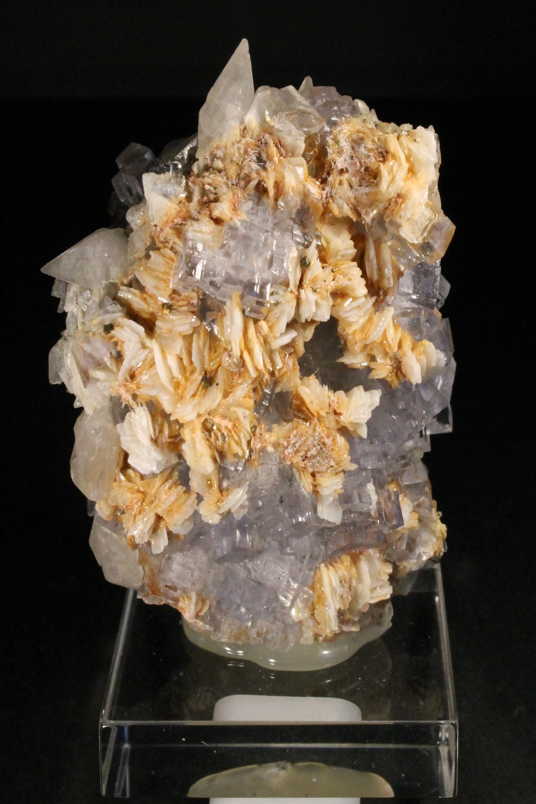 Fluorita, Barita, Calcita y Calcopirita
7 x 5,5 cm.
(Autor: Darío Menéndez)