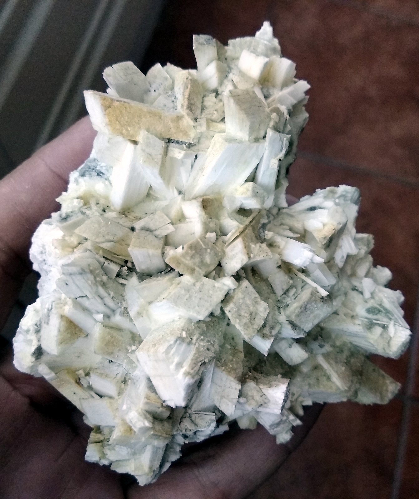 Laumontita
Tamaño pieza 12,7x9,2 cms.
(Autor: Gelo)
