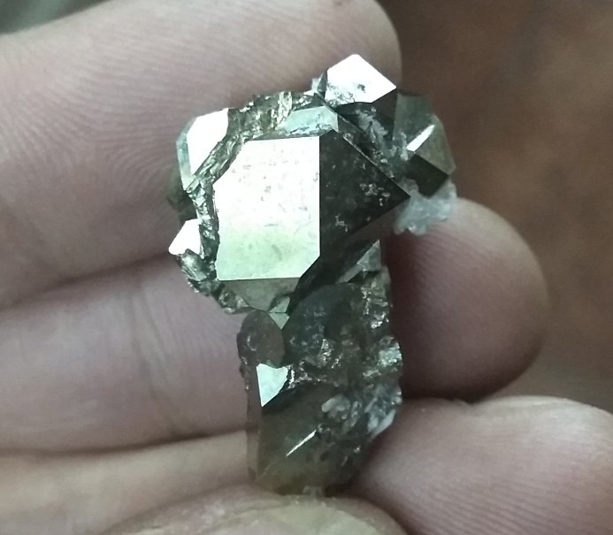 Pirita.
Tamaño pieza 3,2x1,3 cms.
(Autor: Gelo)