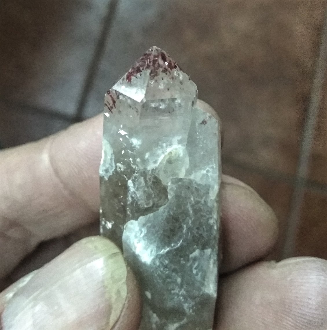 Cuarzo con inclusiones de Hematites
6,5x1,5 cms.
(Autor: Gelo)