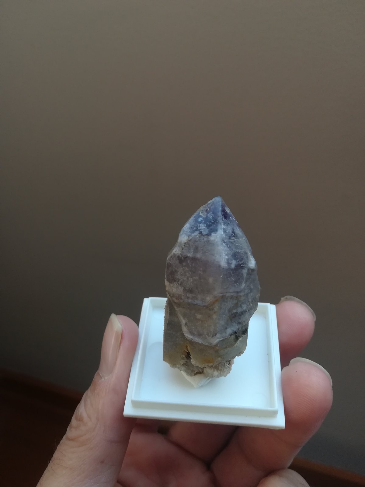 Cuarzo (variedad amatista)
6,5x 3 cm aprox
(Autor: ximocompany)