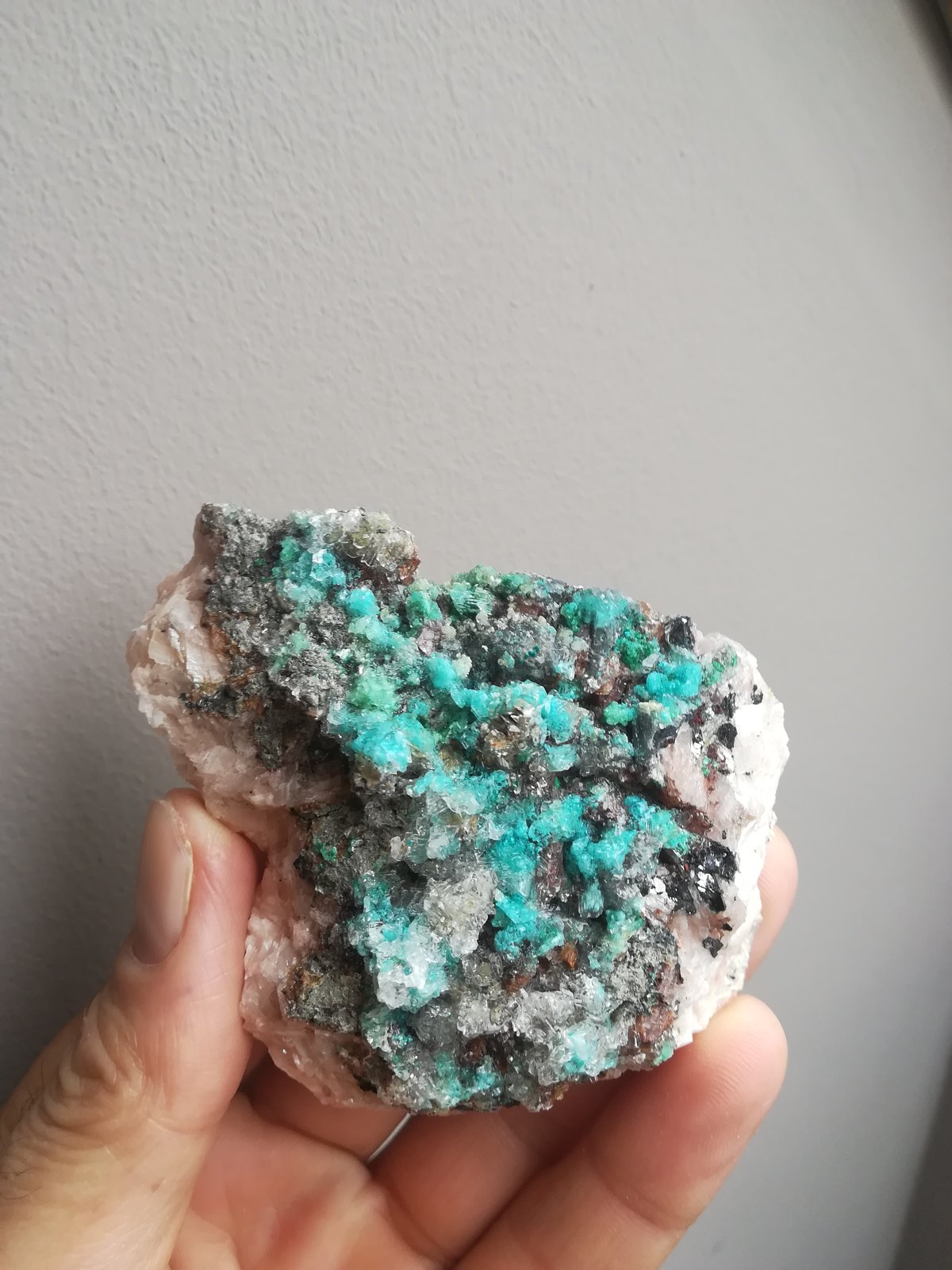 Rosasita, Ankerita.
9x7 cm aprox
(Autor: ximocompany)