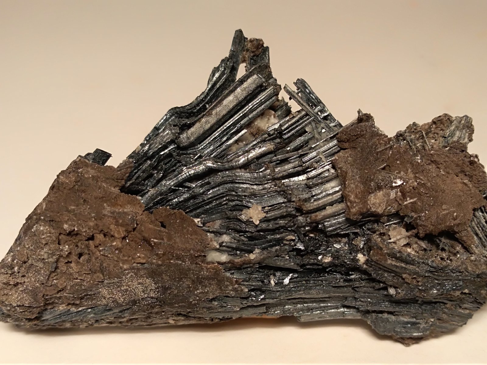 Stibnita (Estibina)
71,5 x 40 mm
(Autor: Sante Celiberti)