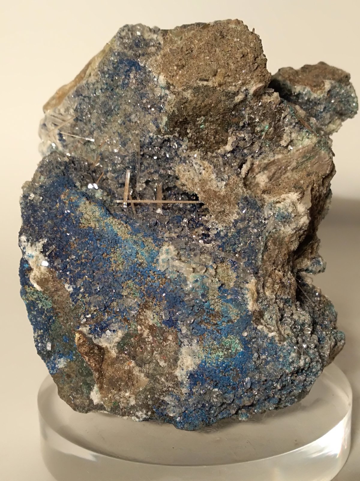 Yeso, Azurita
76 x 66 mm
(Autor: Sante Celiberti)