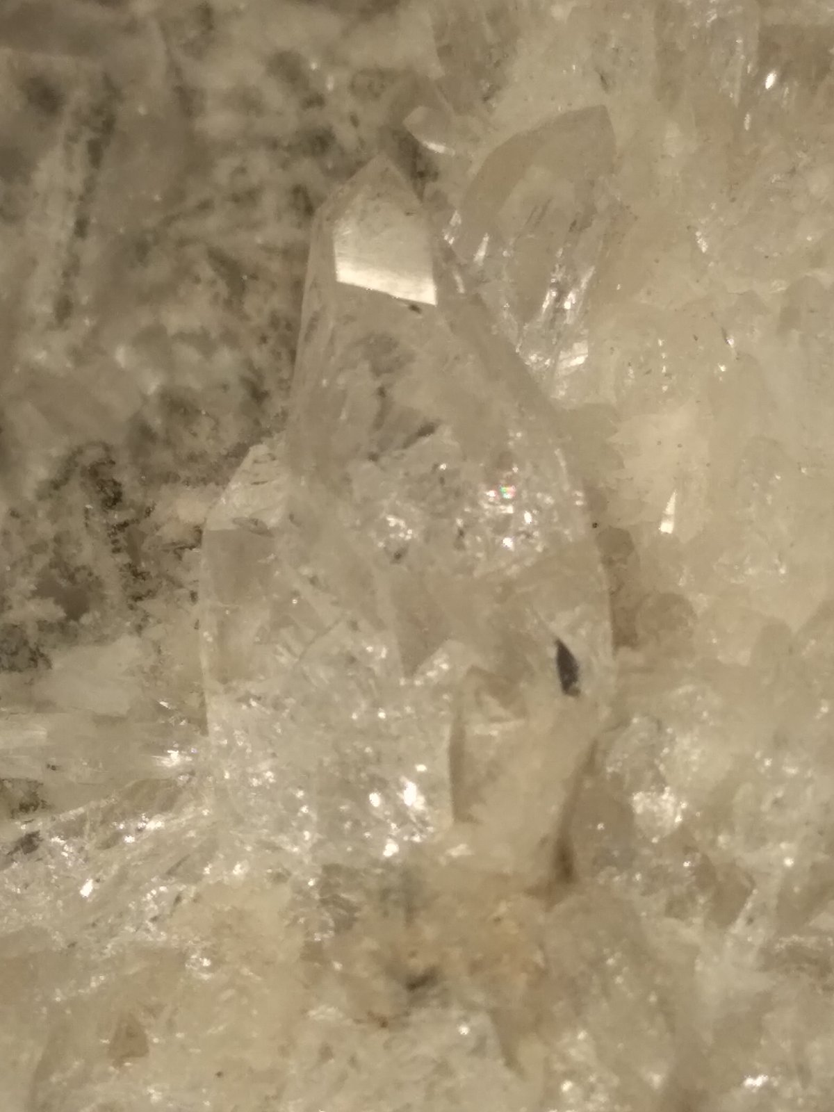 Calcita epimorfica de Anhidrita, Yeso, Cuarzo, Pirita
120 x 95 mm
(Autor: Sante Celiberti)