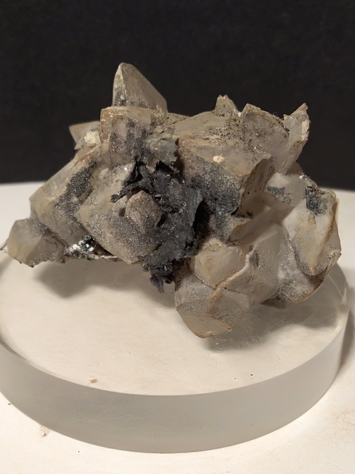 Calcita (variedad manganocalcita), Berthierita
53 x 40 mm
(Autor: Sante Celiberti)
