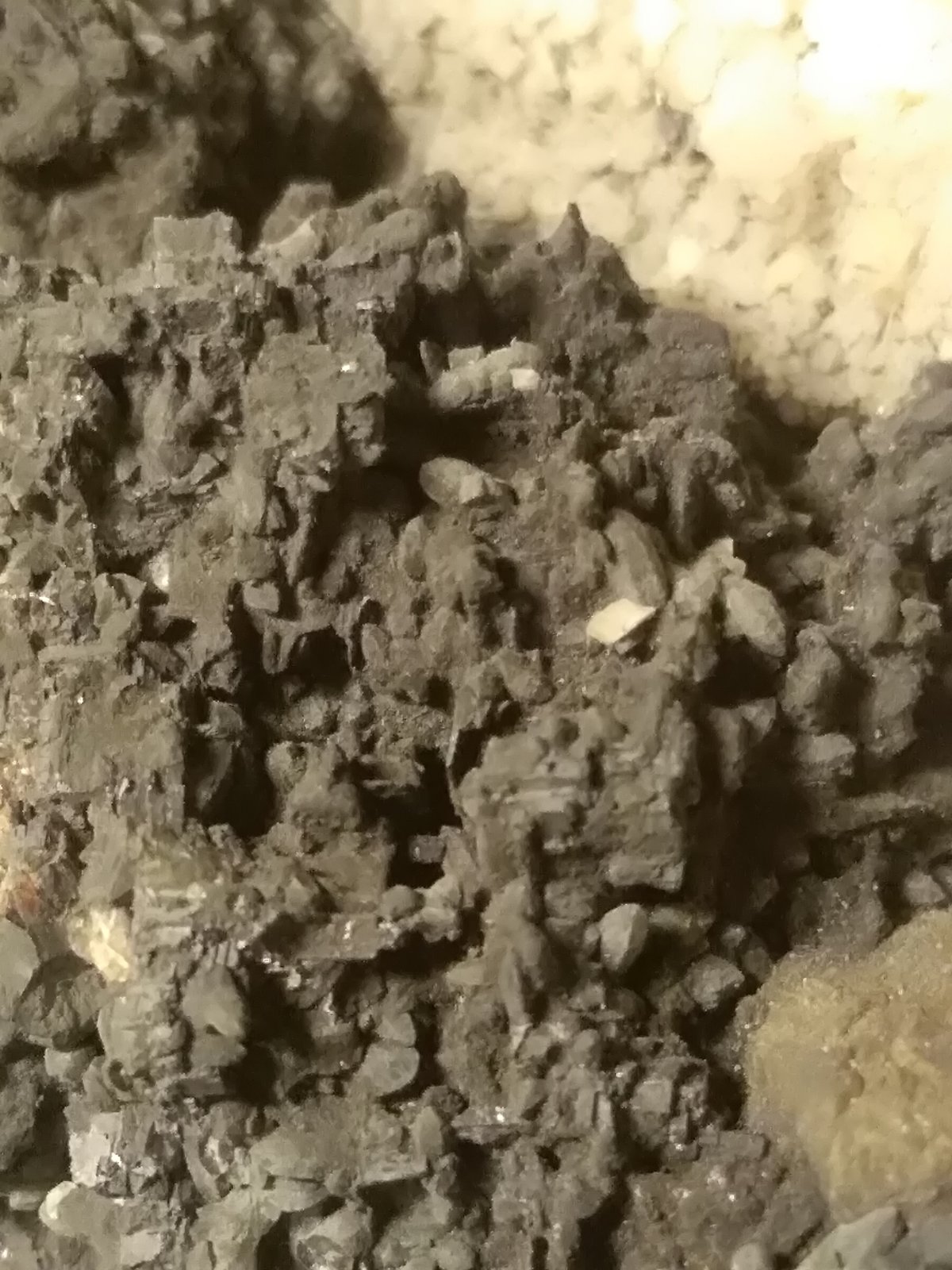 Calcopirita, Esfalerita, Galena, Berthierita, Cuarzo
123 x 67 mm
(Autor: Sante Celiberti)