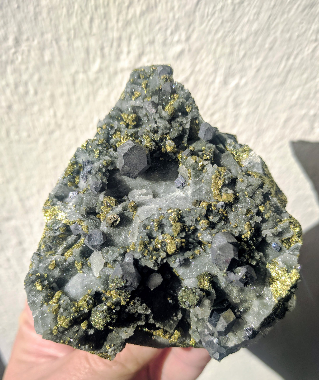 Galena, Calcopirita
8,8 x 7,0 cm.
(Autor: carles)