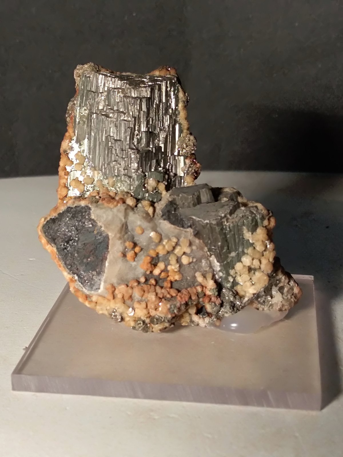 Arsenopirita, Ferberita, Marcasita, Siderita
49 x 45 mm
(Autor: Sante Celiberti)