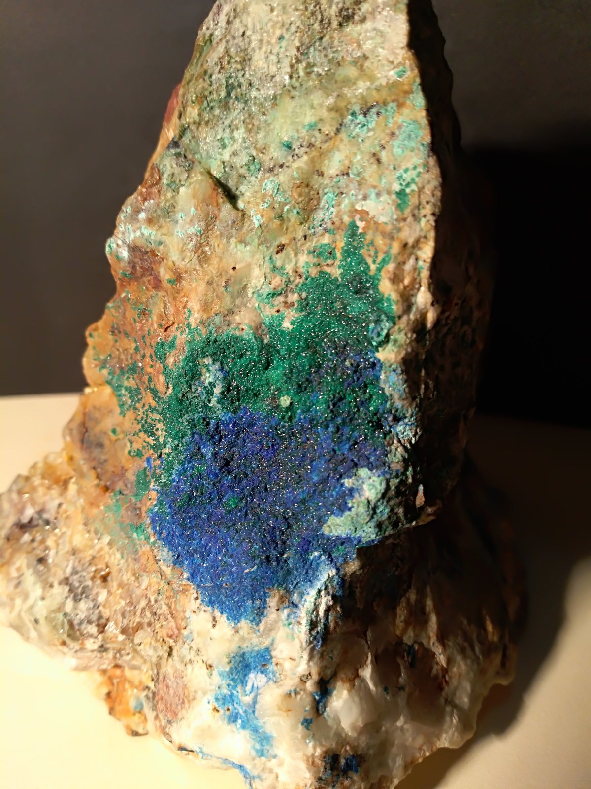 Azurita, Malaquita
100 x 80 mm
(Autor: Sante Celiberti)