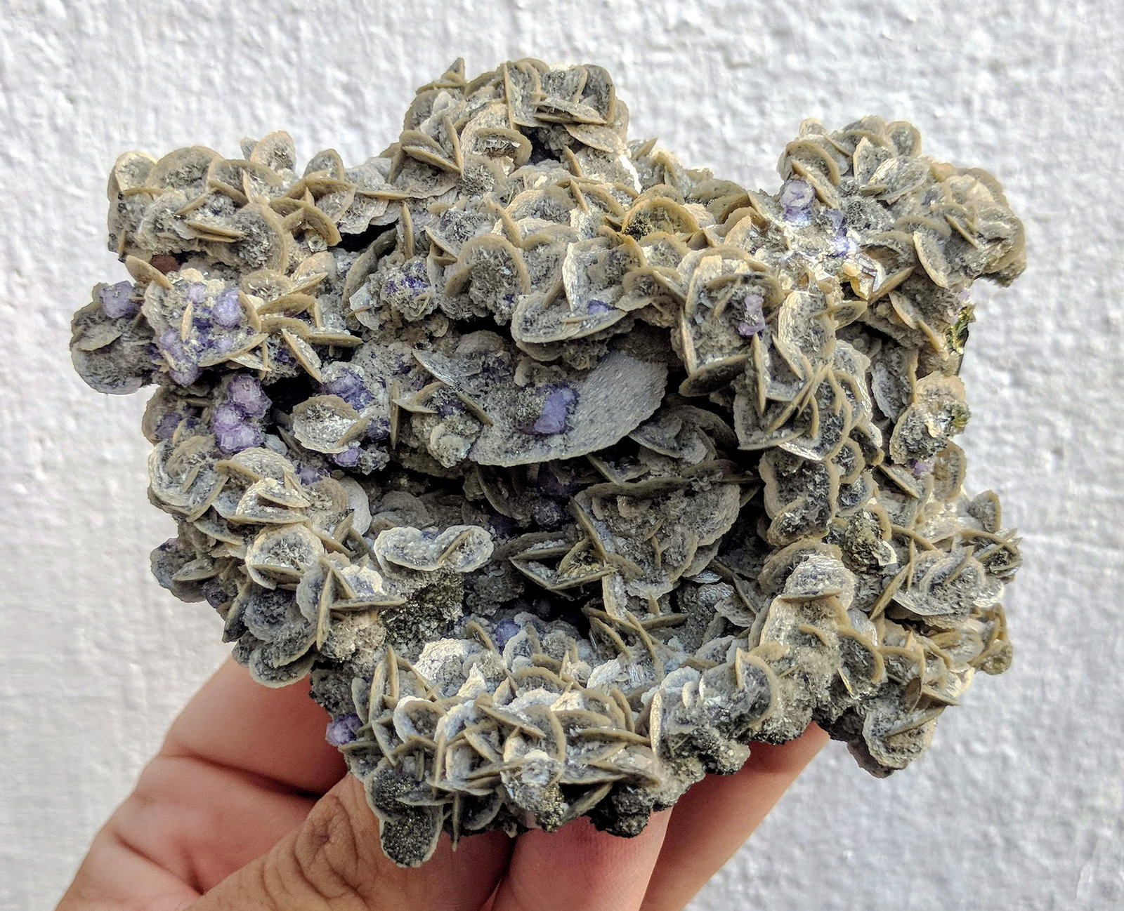 Siderita, Fluorapatito, Muscovita
9,8 x 8,2 cm.
(Autor: carles)