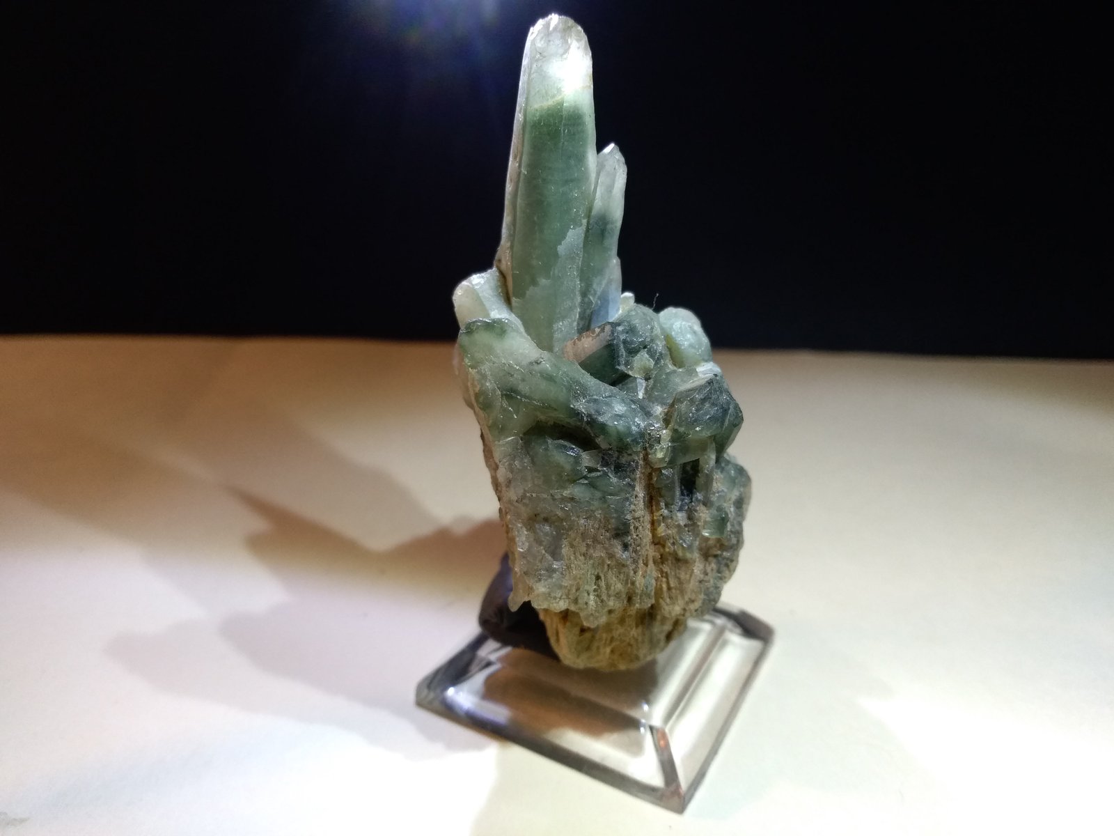Cuarzo (variedad prasio)
61,5 x 37 mm
(Autor: Sante Celiberti)