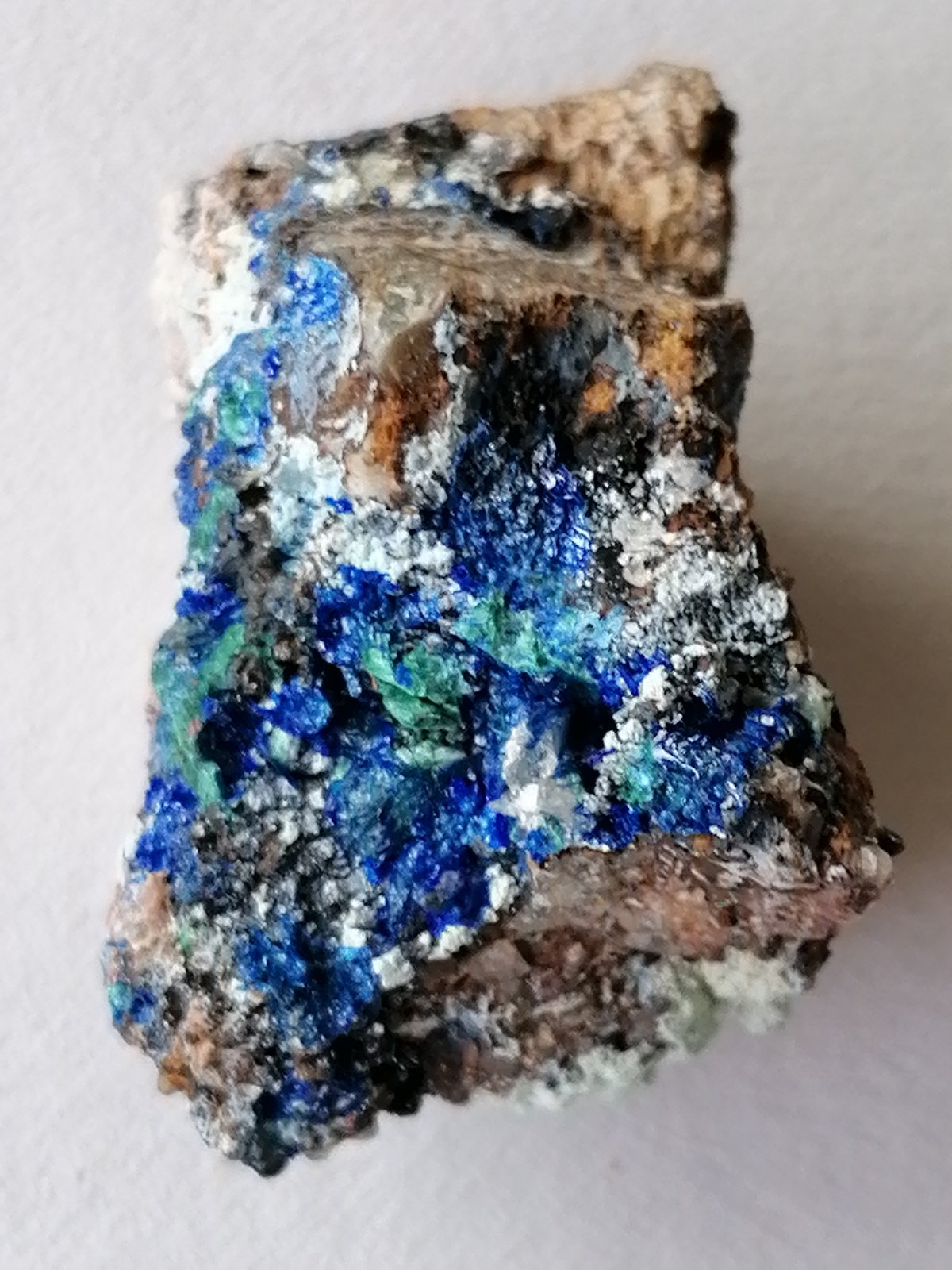Linarita y Malaquita.
3,5 x 2,5 cm.
(Autor: Rafael varela olveira)