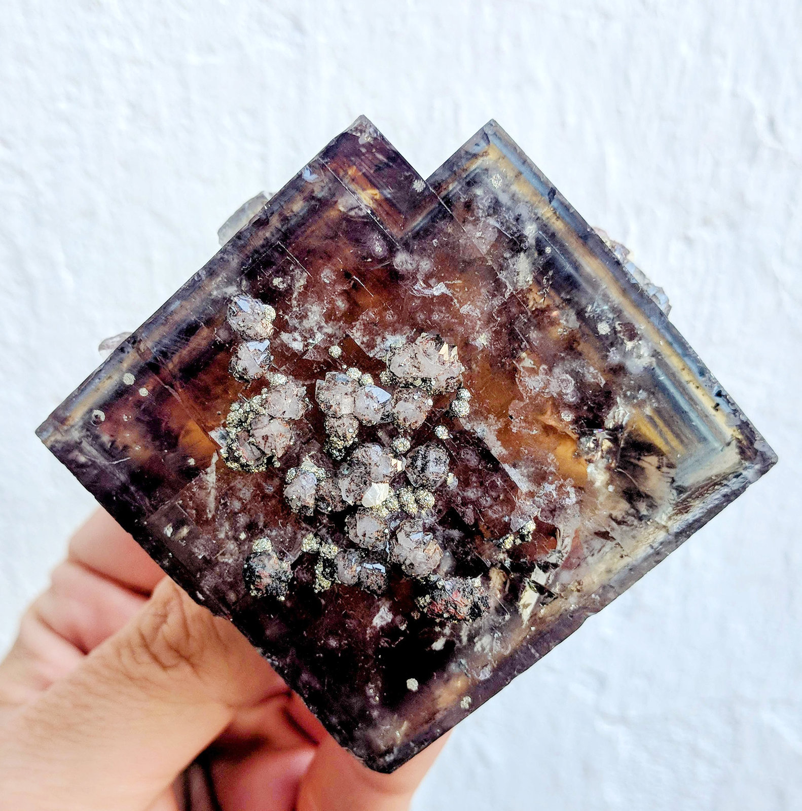 Fluorita, Cuarzo, Pirita, Calcita
6,0 x 5,5 x 4,0 cm.
(Autor: carles)