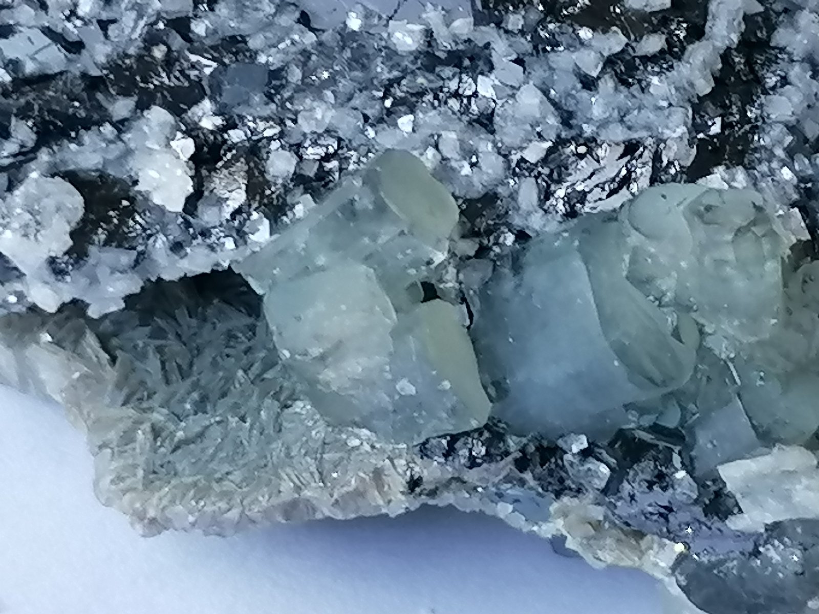 Cuarzo, Fluorapatito, Ferberita.
6 x 5 cm.
(Autor: Rafael varela olveira)