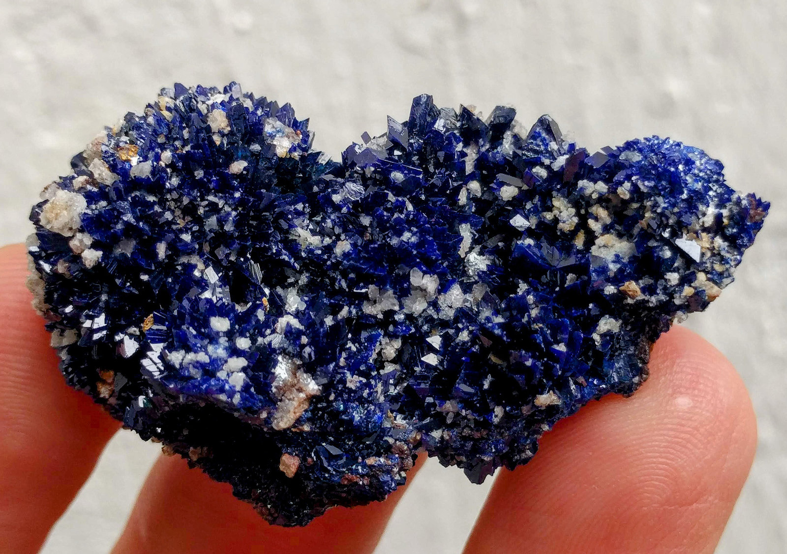 Azurita
4,6 x 2,8 x 2,0 cm.
(Autor: carles)