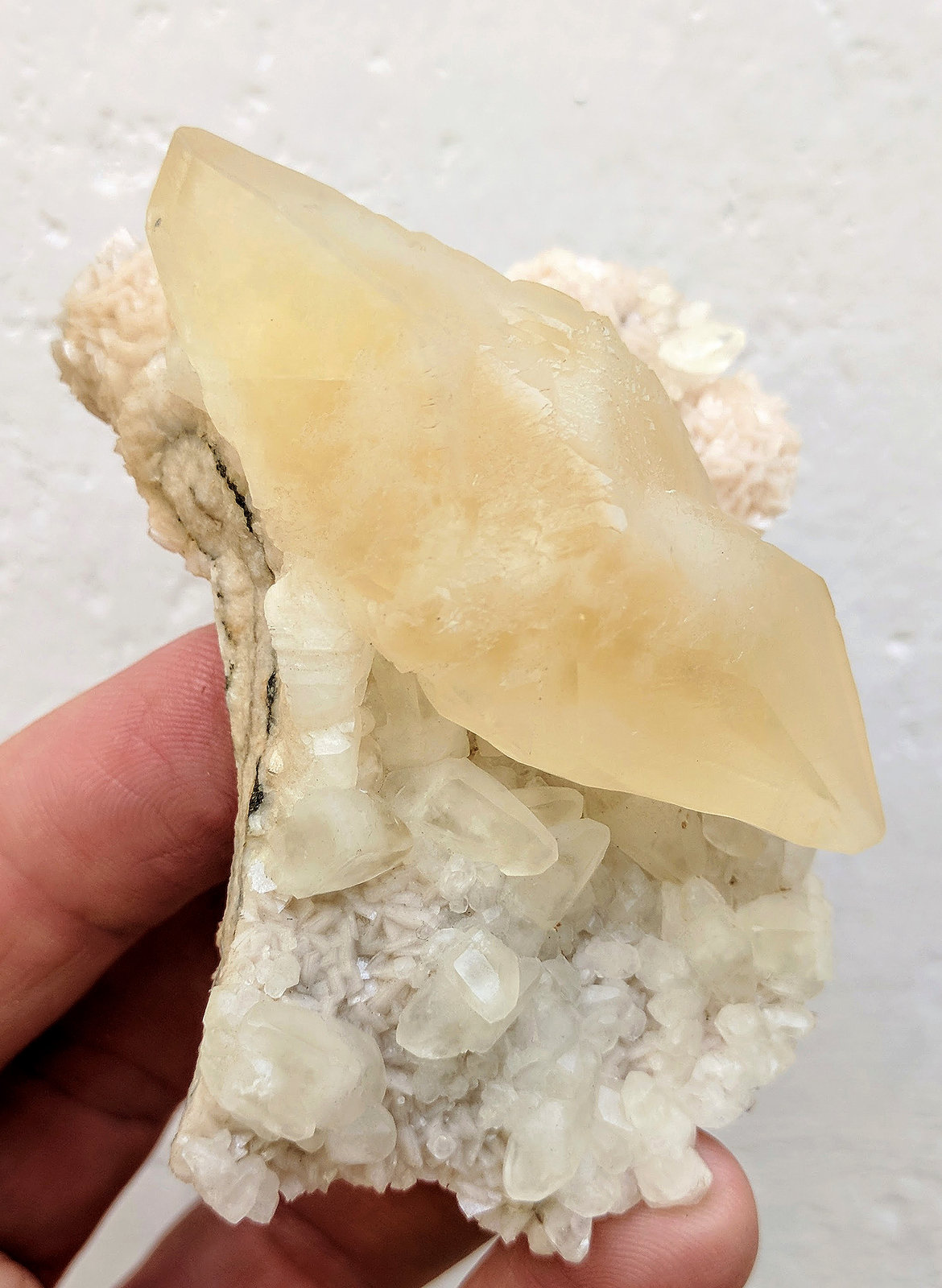 Calcita, Dolomita
7,8 x 4,9 x 3,6 cm.
(Autor: carles)