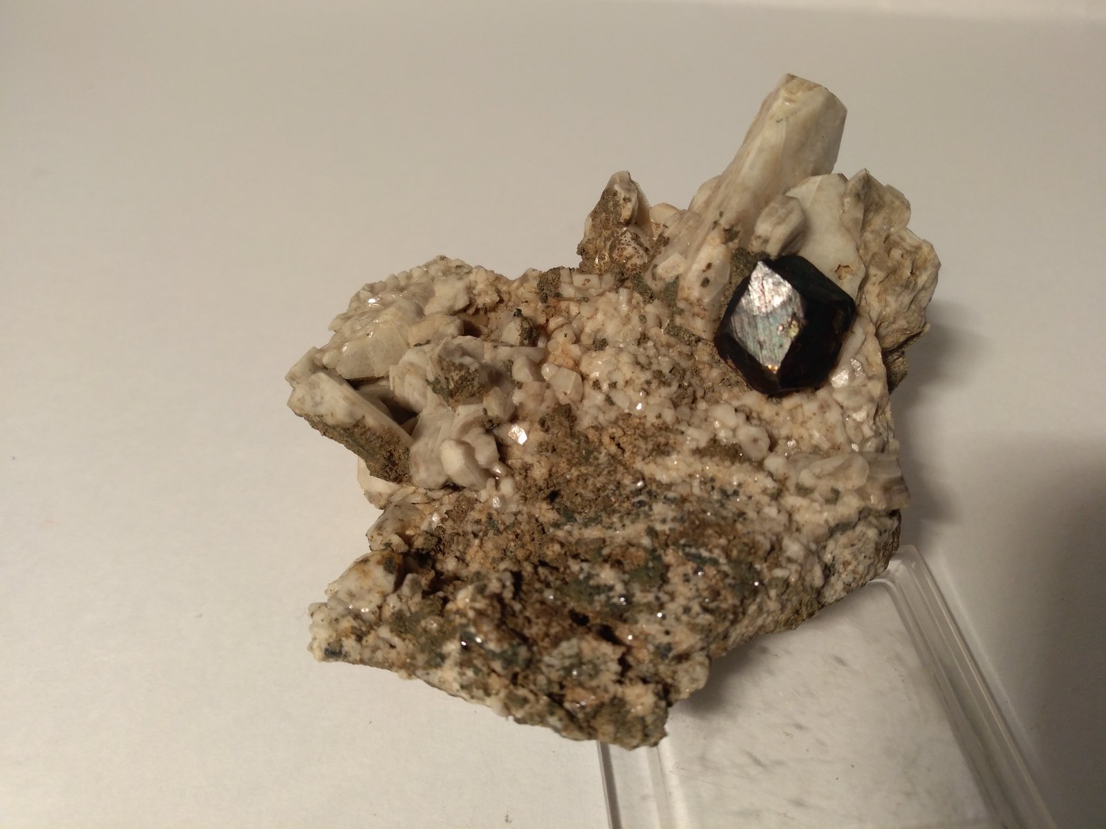 Albita (variedad periclino), Pirita
68 x 63 mm
(Autor: Sante Celiberti)