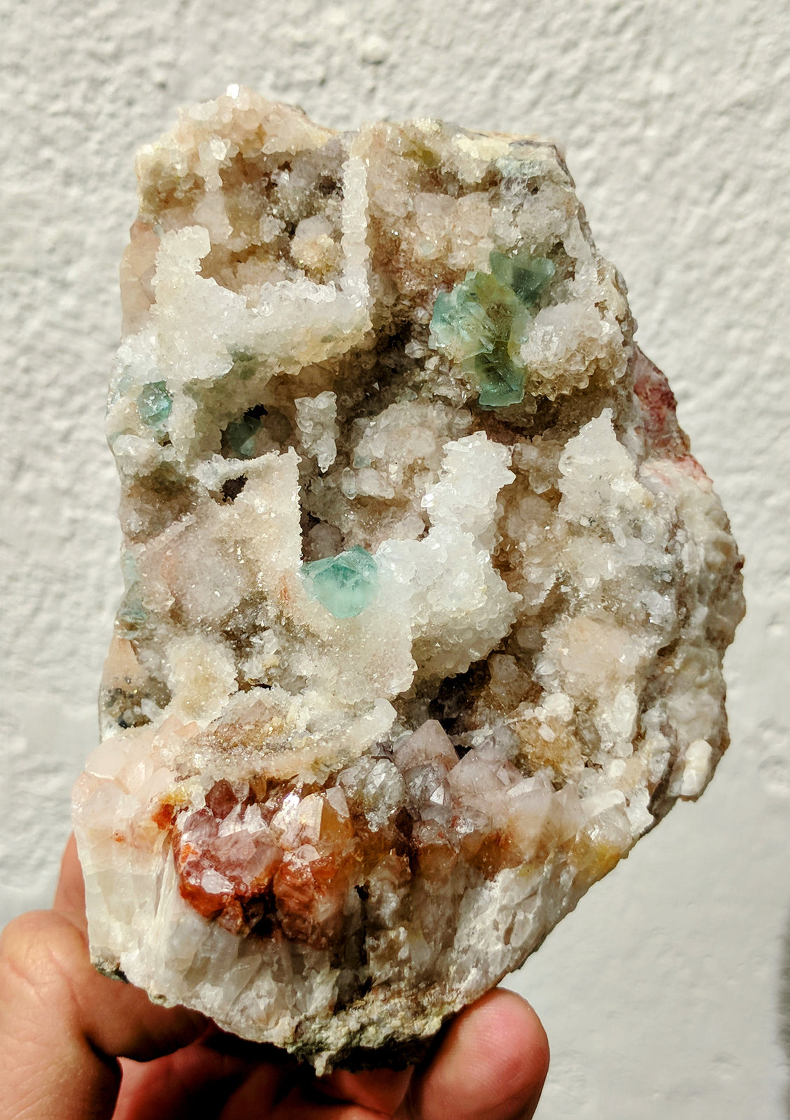 Cuarzo perimórfico de Galena, Fluorita
11,5 x 8,0 x 7,3 cm
(Autor: carles)
