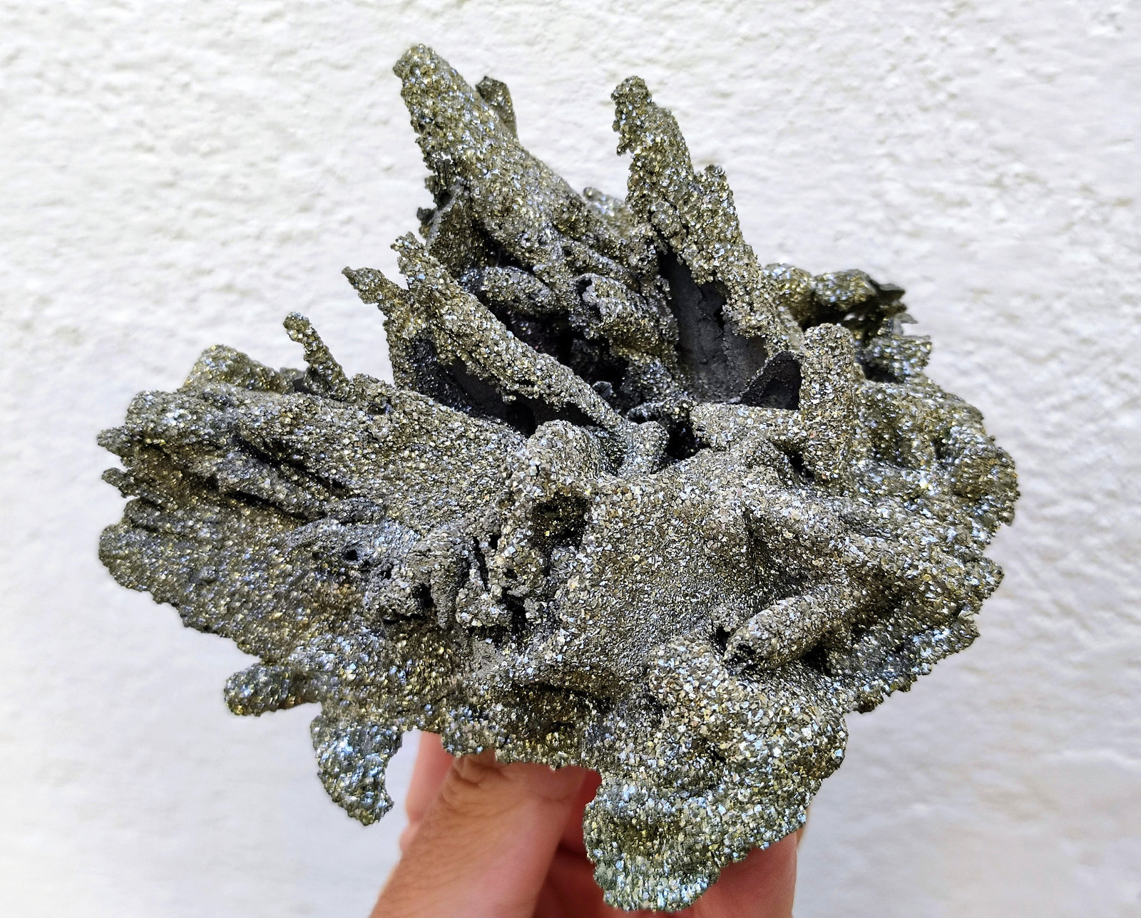 Pirita pseudomórfica de Barita
11,6 x 11,4 x 7,5 cm
(Autor: carles)
