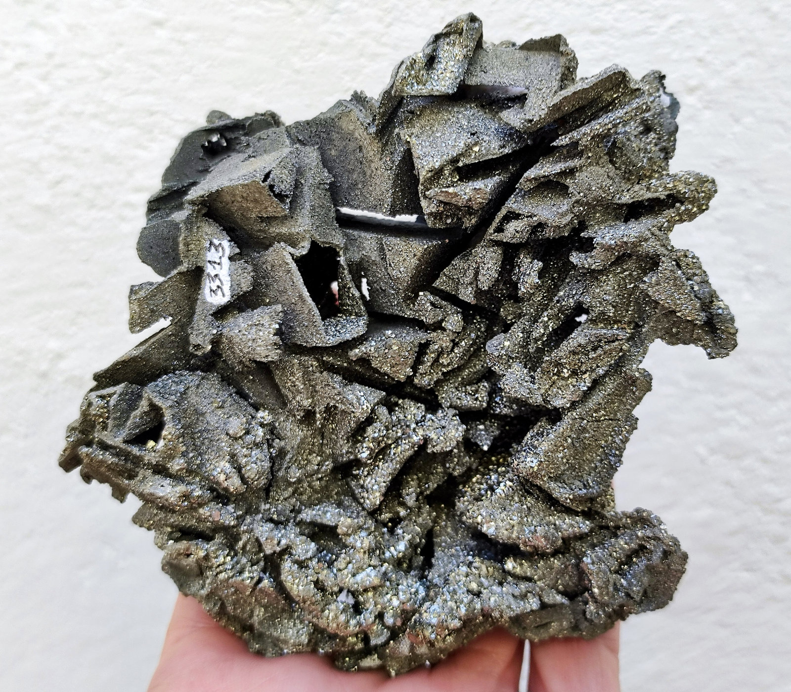 Pirita pseudomórfica de Barita
11,6 x 11,4 x 7,5 cm
(Autor: carles)