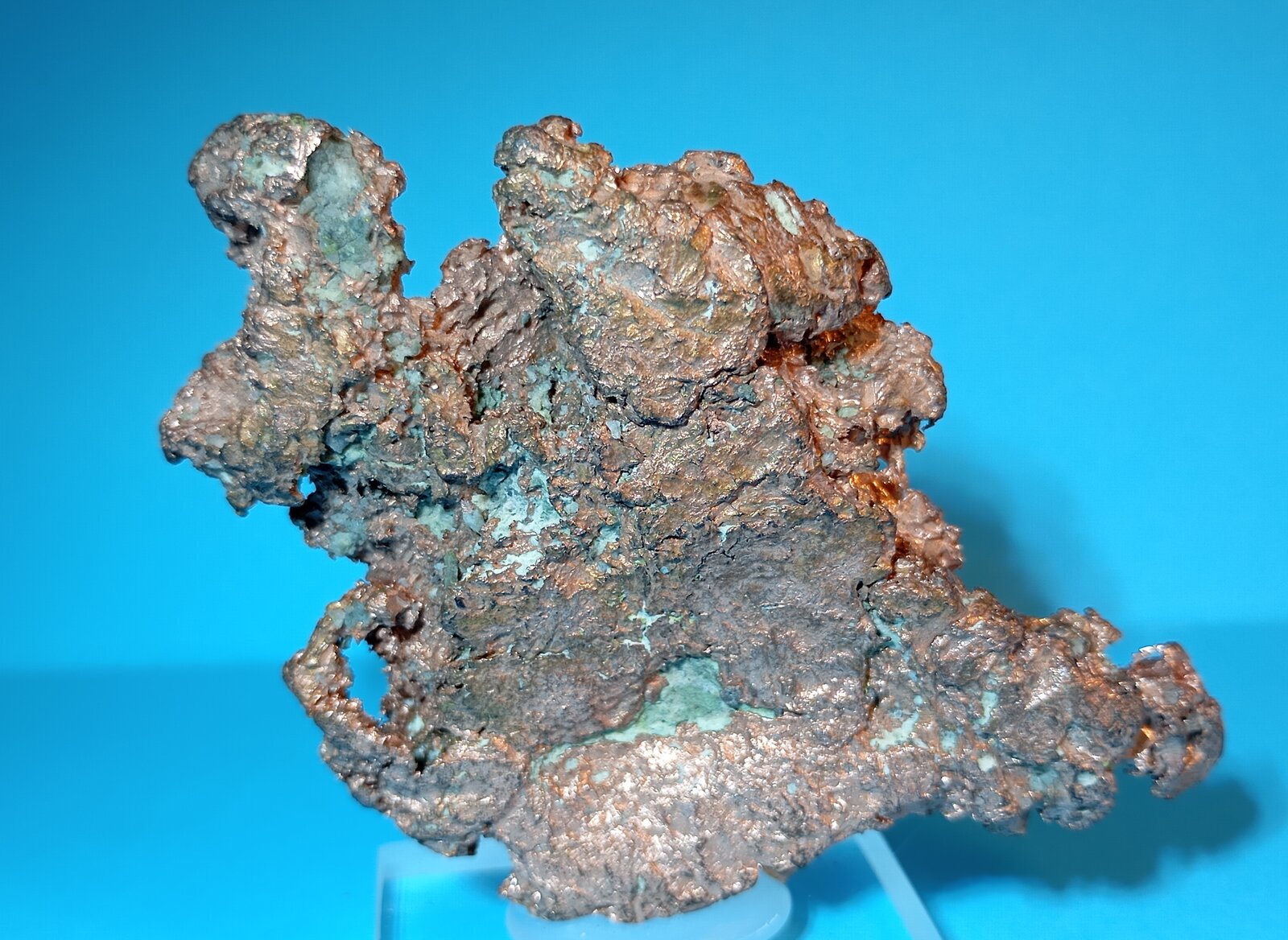 Cobre
Lago Superior, Condado Keweenaw, Michigan, USA
7 x 6 x 1,3 cm.
(Autor: Felipe Abolafia)