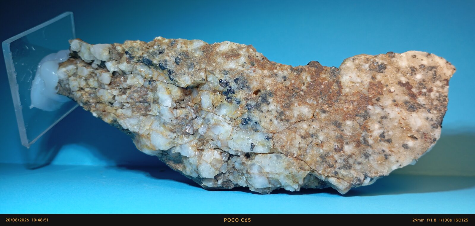 Casiterita
Mina Amalia Juliana, Dehesa de la Zarzuela-Río Guarrizas, Vilches, Comarca El Condado, Jaén, Andalucía, España
14 x 4,5 cm.
(Autor: Felipe Abolafia)