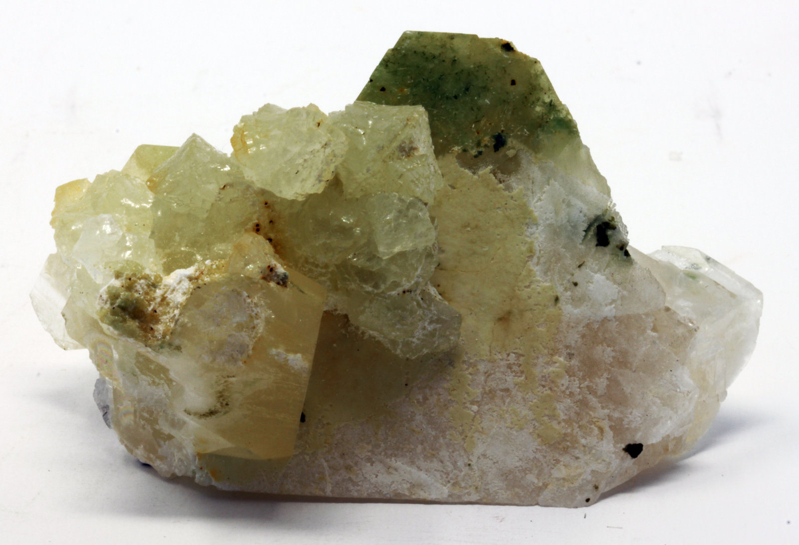 Prehnita, Calcita
5,5 x 3,5 cm.
(Autor: carles)