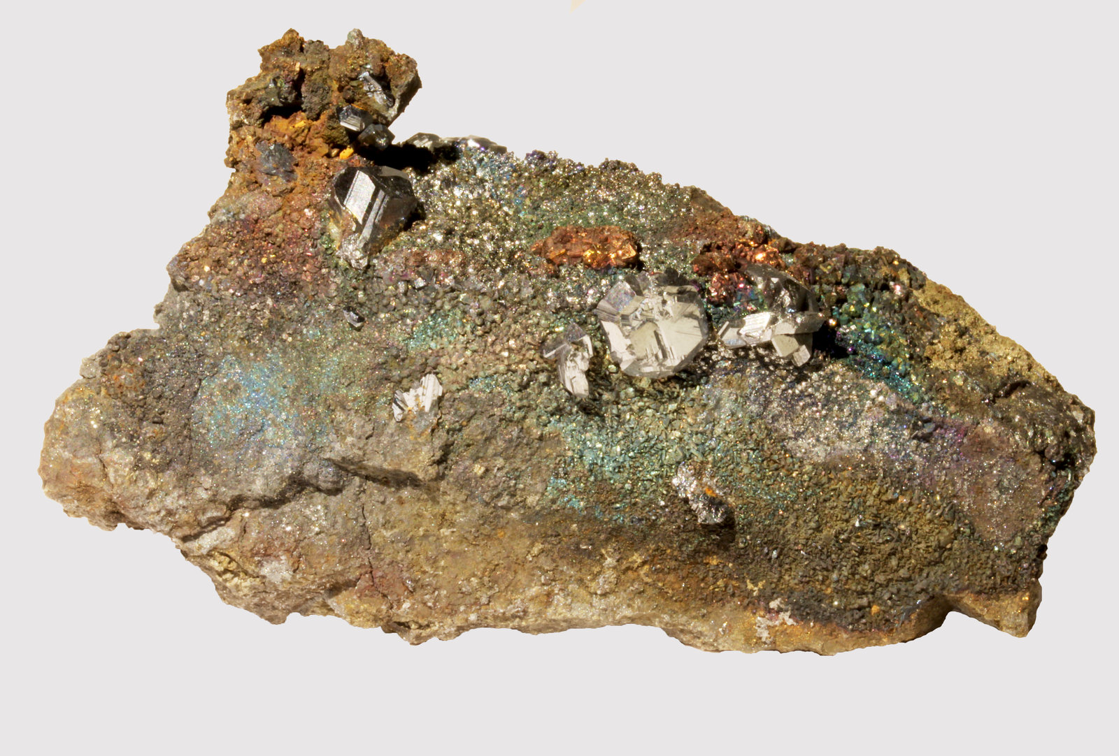 Chalcocita (Calcosina), Pirita, Tennantita-(Fe) antimonial
9,0 x 4,5 cm.
(Autor: carles)