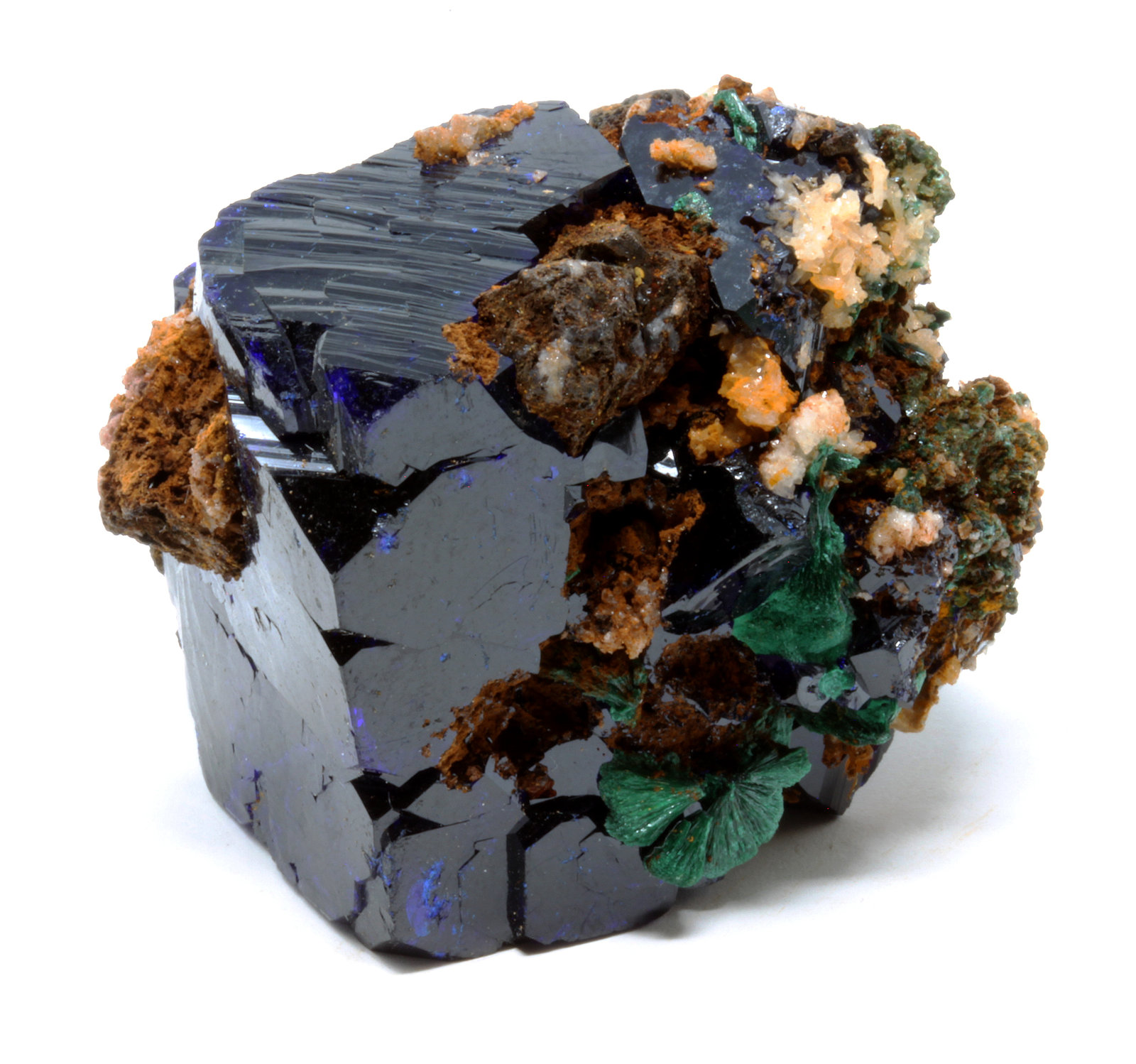 Azurita, Malaquita
3,2 x 3,1 x 2,5 cm.
(Autor: carles)