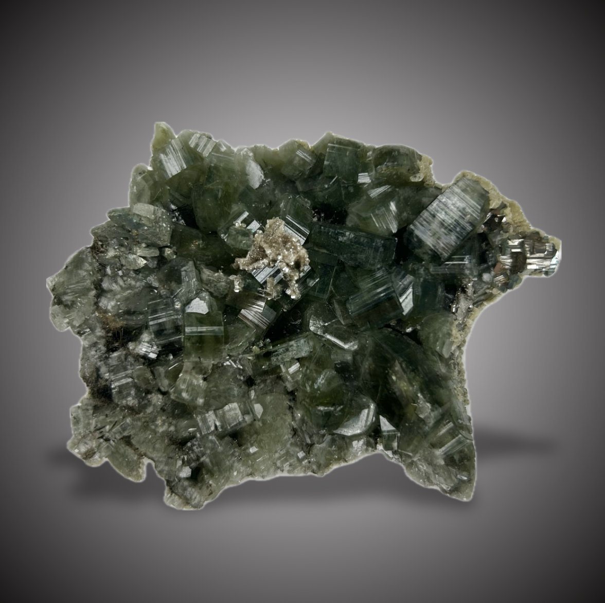Fluorapatito, Marcasita y Ferberita
7,5x5,5cm
(Autor: castrominerals)