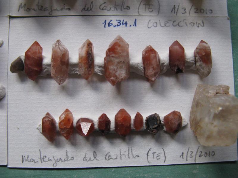 Cuarzo (variedad jacinto de compostela)
De 0,5 a 3 cm.
(Autor: Miguel Ángel Martinez)
