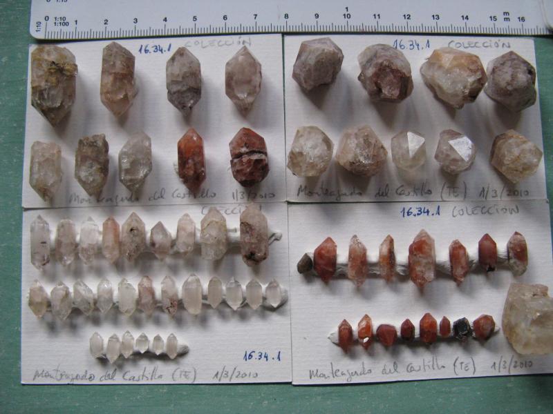 Cuarzo (variedad jacinto de compostela)
De 0,5 a 3 cm.
(Autor: Miguel Ángel Martinez)