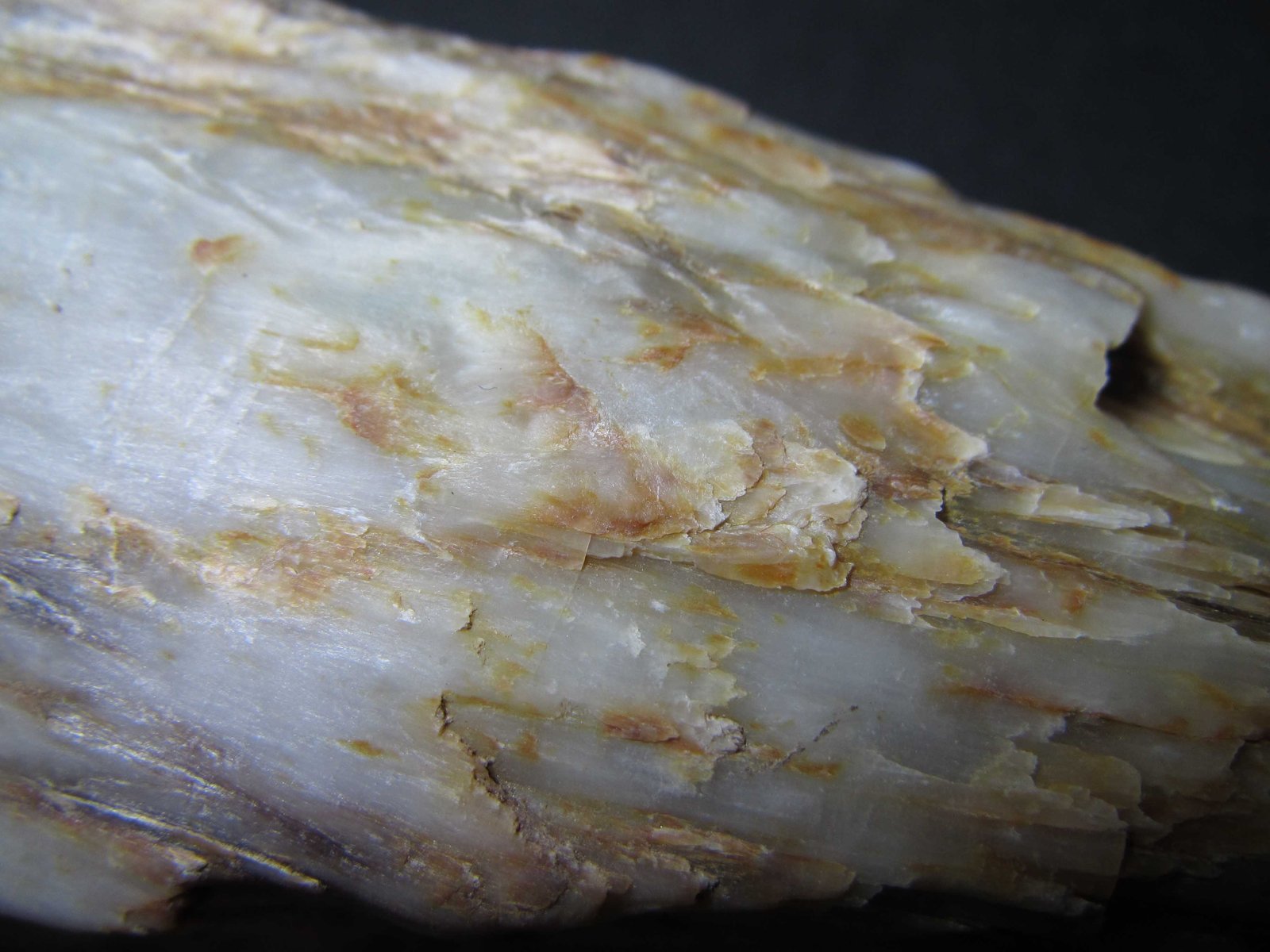 Sillimanita (variedad fibrolita)
4 cm. ancho de campo
(Autor: prcantos)