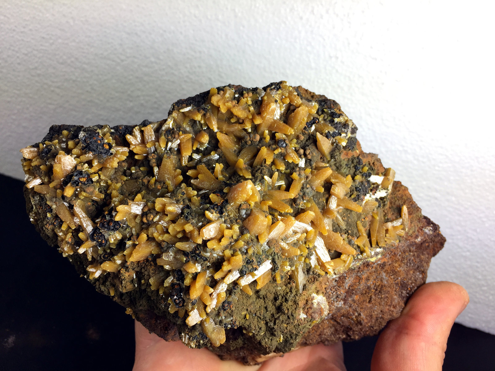 Wulfenita, Mimetita, Goethita
16.4 x 11 x 6.5 centimetros
(Autor: Ricardo Melendez)