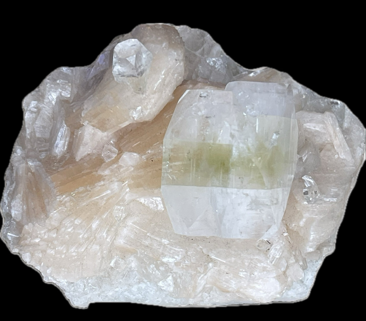Fluorapofilita-(K) y Estilbita-Ca
9x7cm
(Autor: castrominerals)