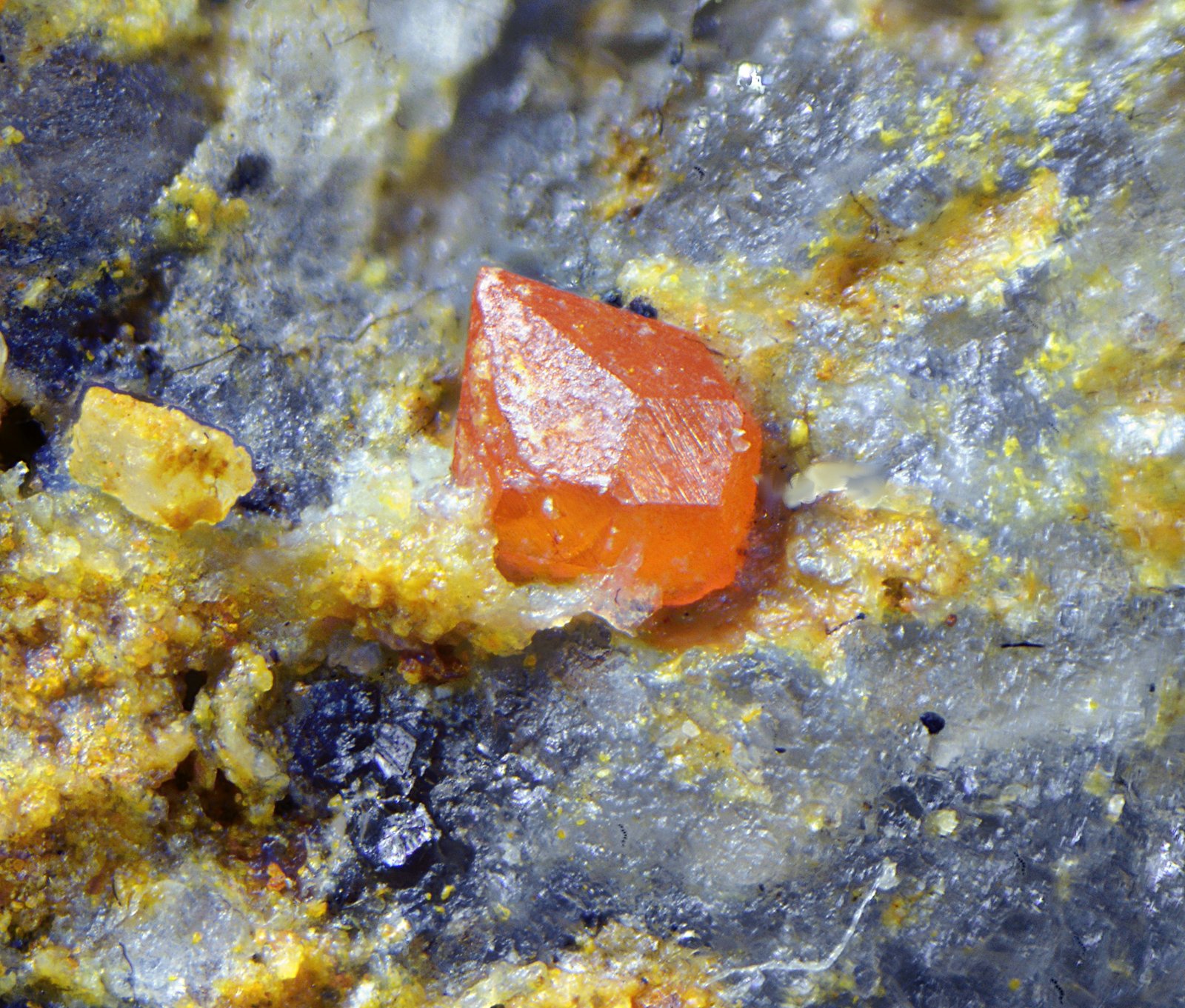 Vanadinita
Cristal de 0,7 mm.
(Autor: Antonio Carmona)